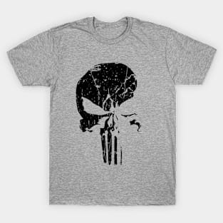 Revenge - Black Skull Paint Ink Splat T-Shirt